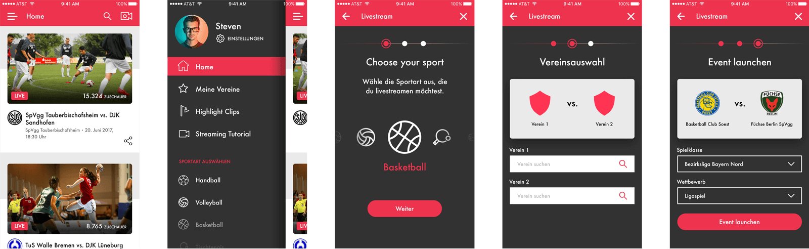 yousport_app_screens